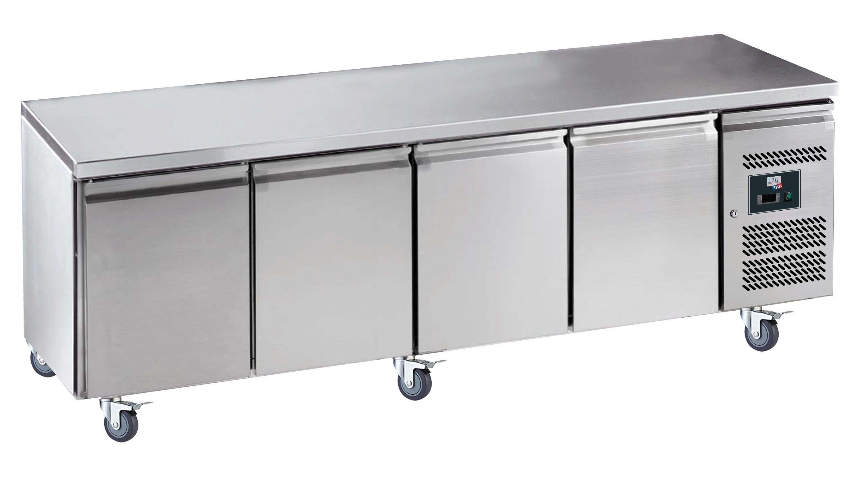 Photo de Table réfrigérée 4 portes positive prof.700mm L2G GN4100TN - L2G