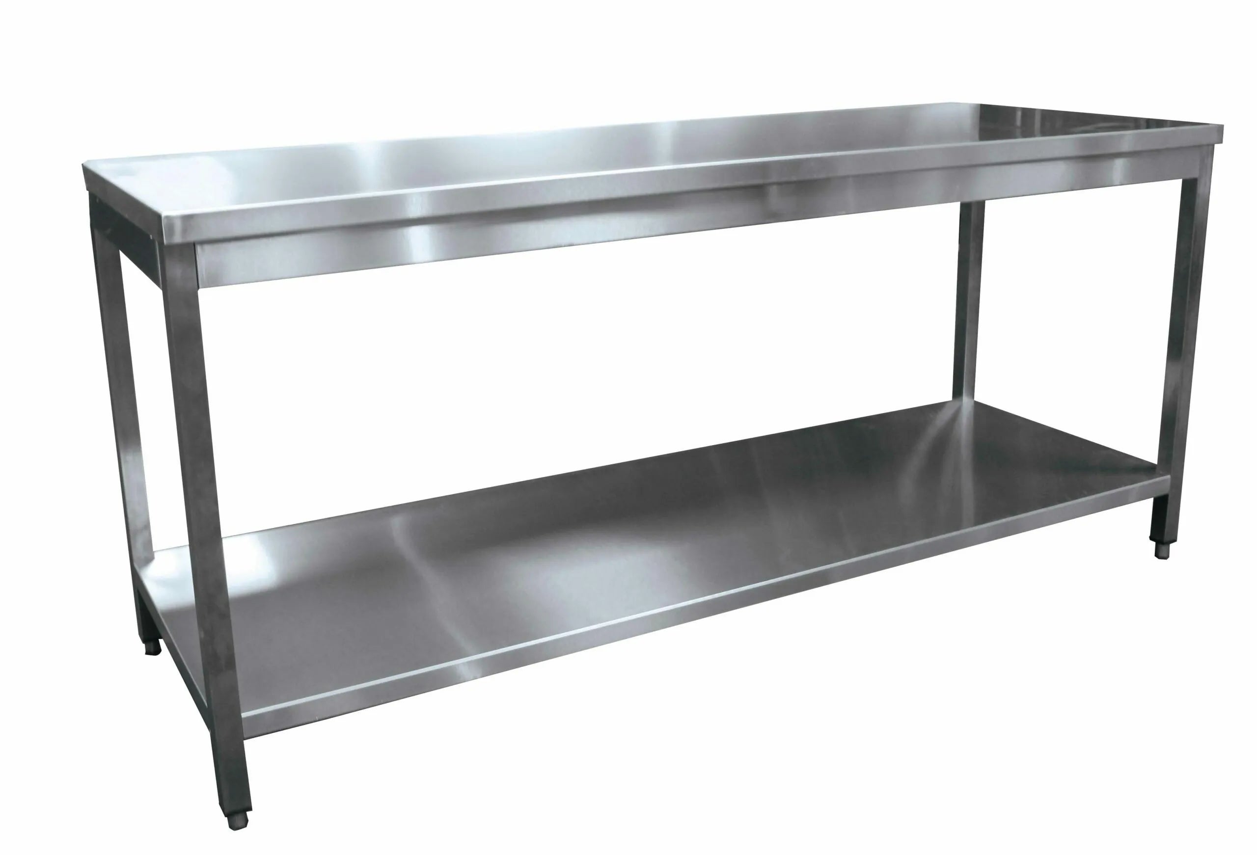 Photo de Table inox sans dosseret et étagère L2G BUD-DCTCE157 - L2G
